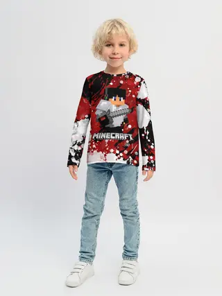 Детский лонгслив / Minecraft / Майнкрафт