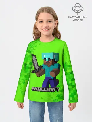 Детский лонгслив / MINECRAFT