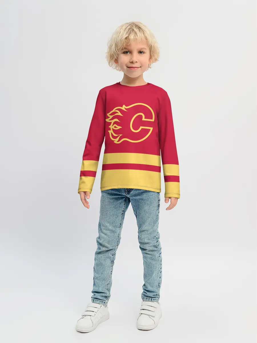 Детский лонгслив / Калгари Флэймз