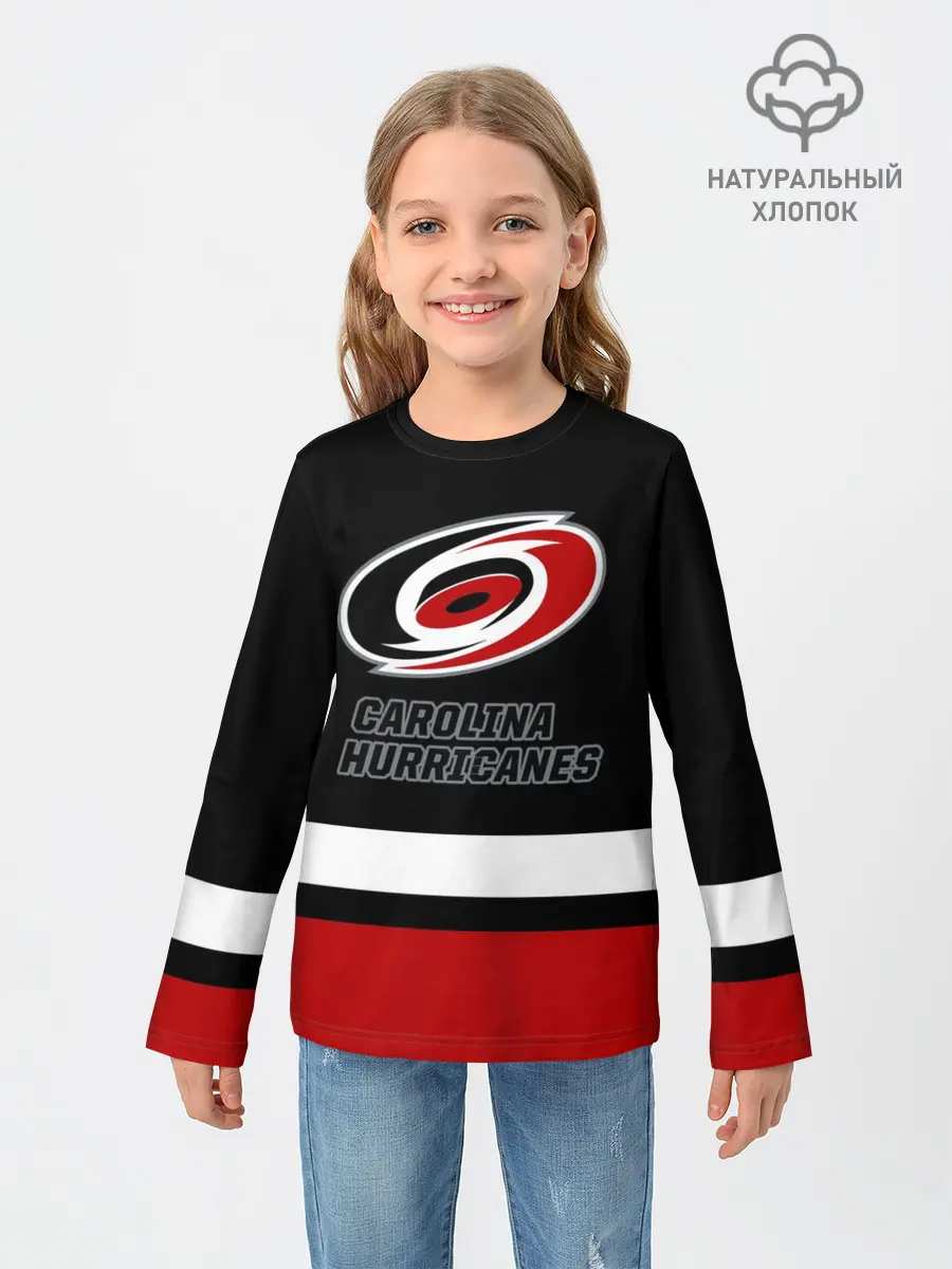 Детский лонгслив / Каролина Харрикейнз