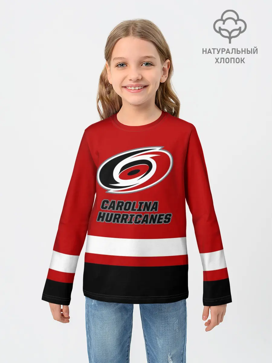 Детский лонгслив / Каролина Харрикейнз