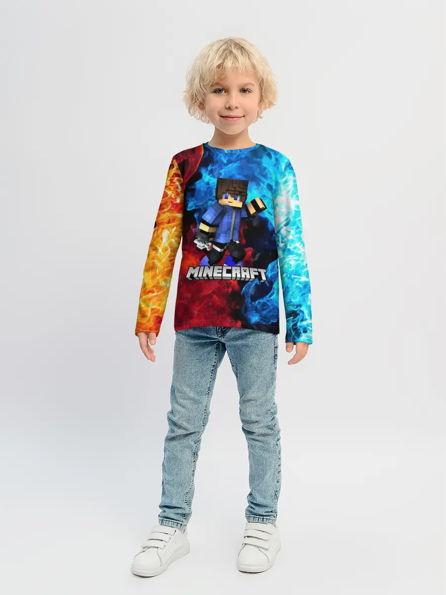 Детский лонгслив / Minecraft / Майнкрафт