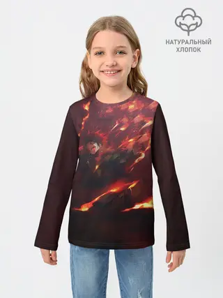 Детский лонгслив / Танджиро Камадо