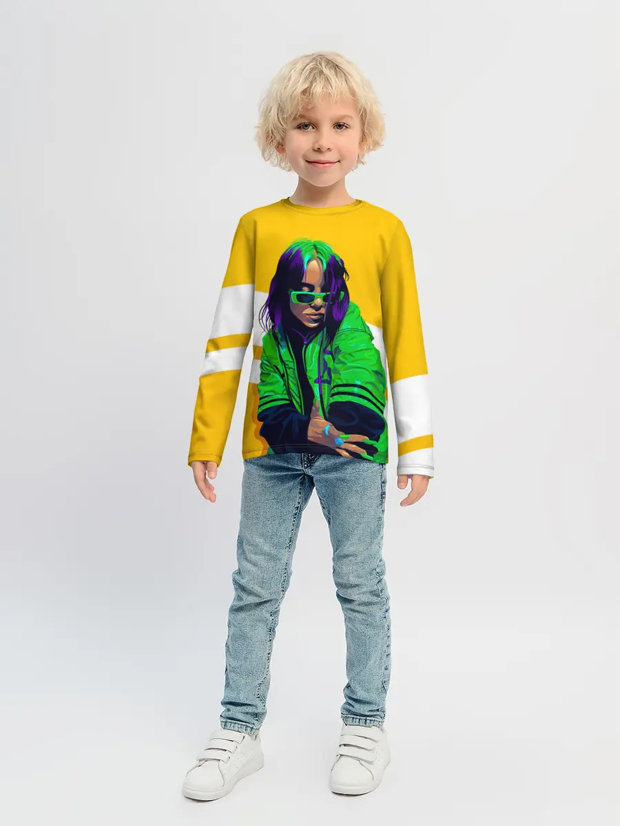 Детский лонгслив / Green Eilish