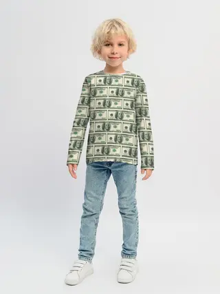Детский лонгслив / Денежная тема