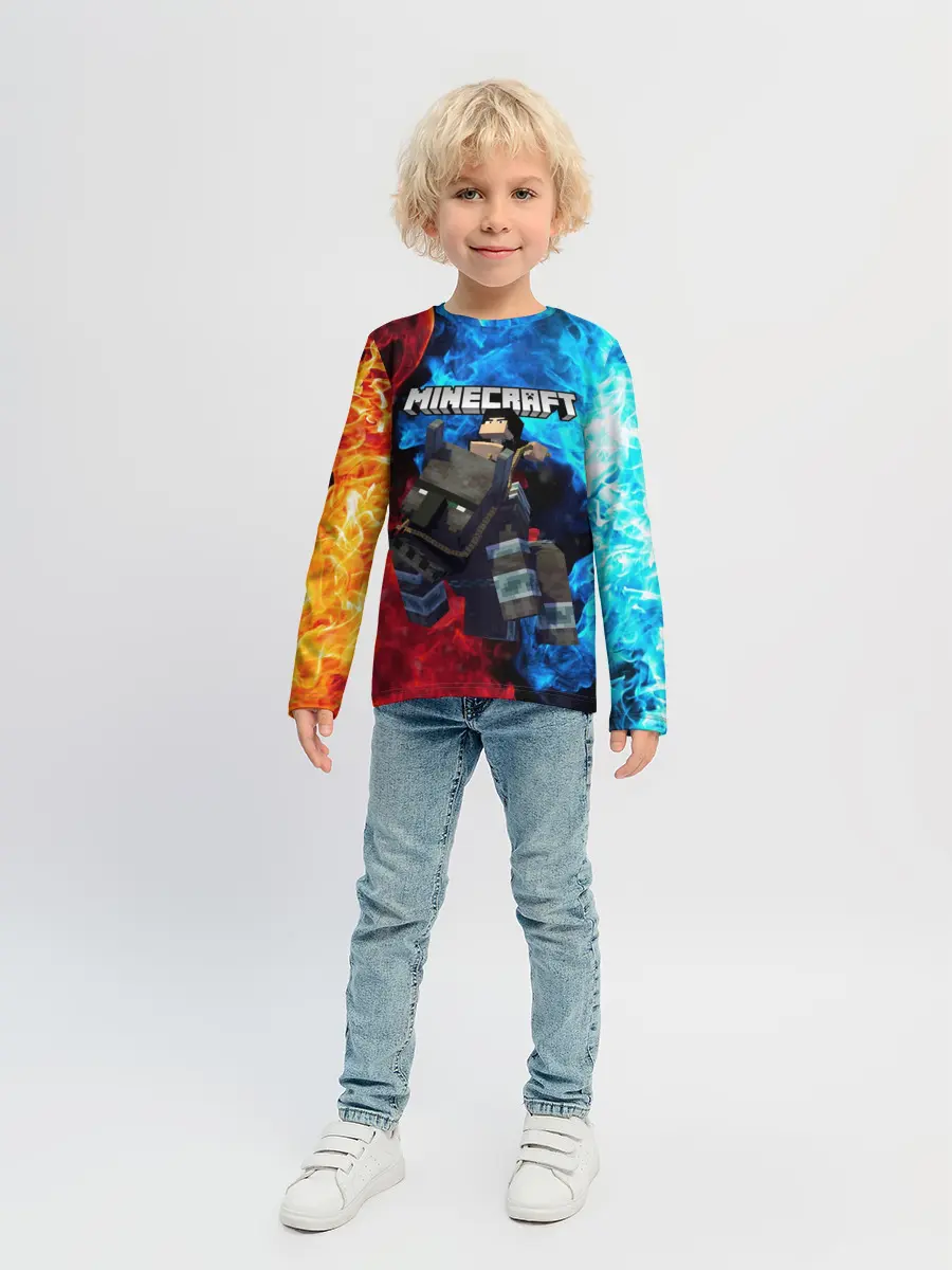 Детский лонгслив / Minecraft / Майнкрафт