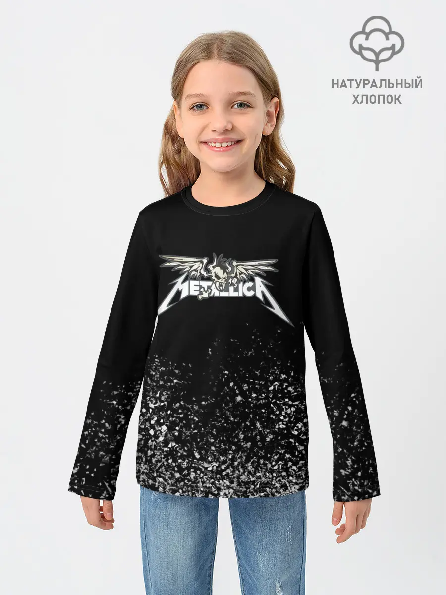 Детский лонгслив / Металлика Metallica