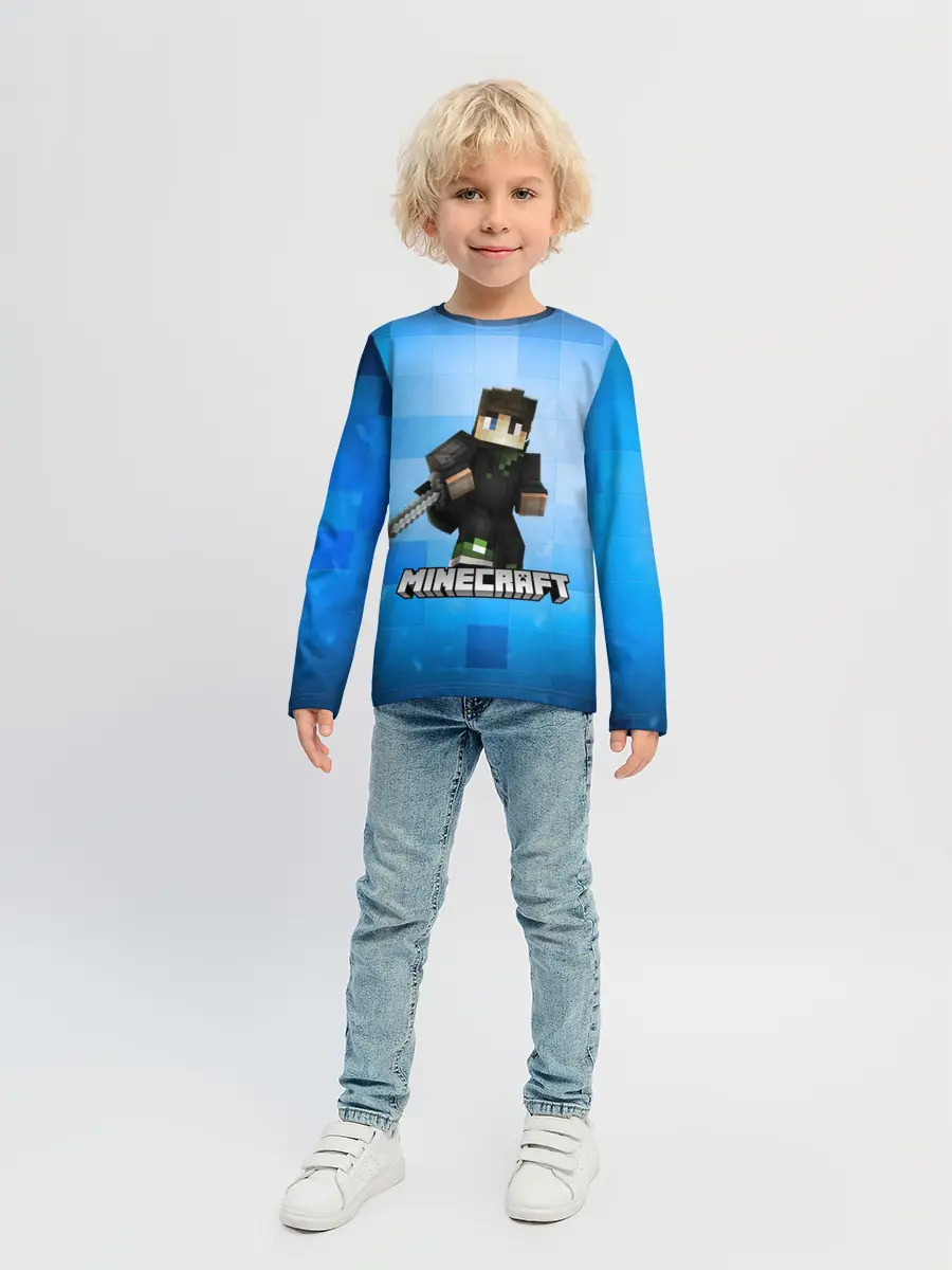 Детский лонгслив / Minecraft / Майнкрафт