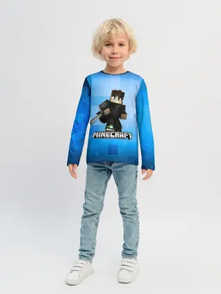 Детский лонгслив / Minecraft / Майнкрафт