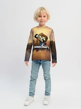 Детский лонгслив / Майнкрафт