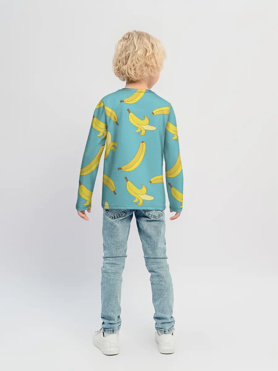 Детский лонгслив / Банановый дождь