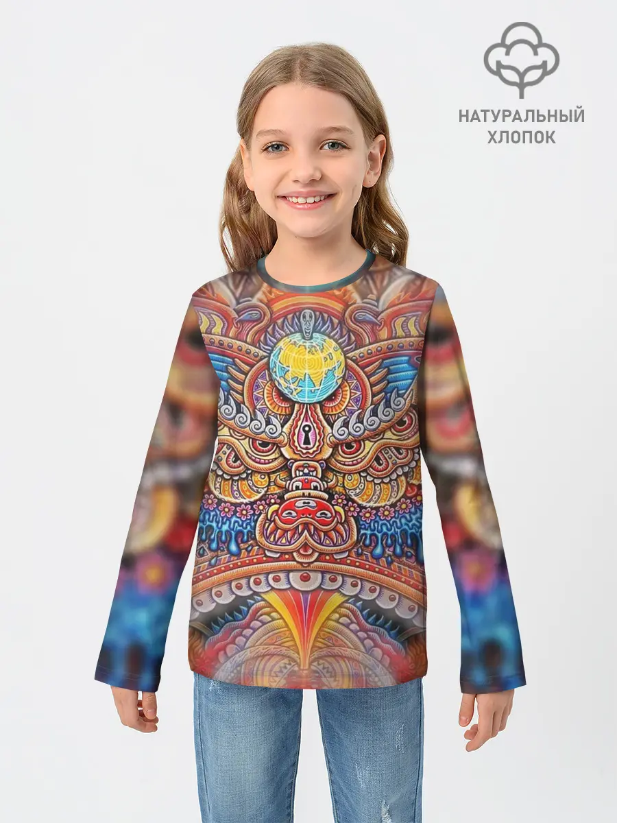 Детский лонгслив / Rising dragon