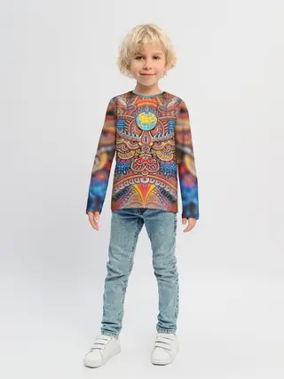 Детский лонгслив / Rising dragon