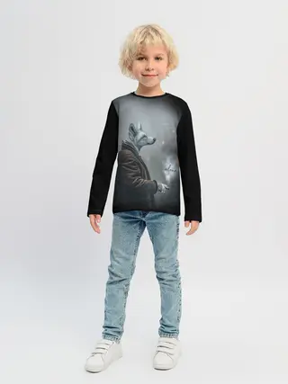 Детский лонгслив / Одинокий волк