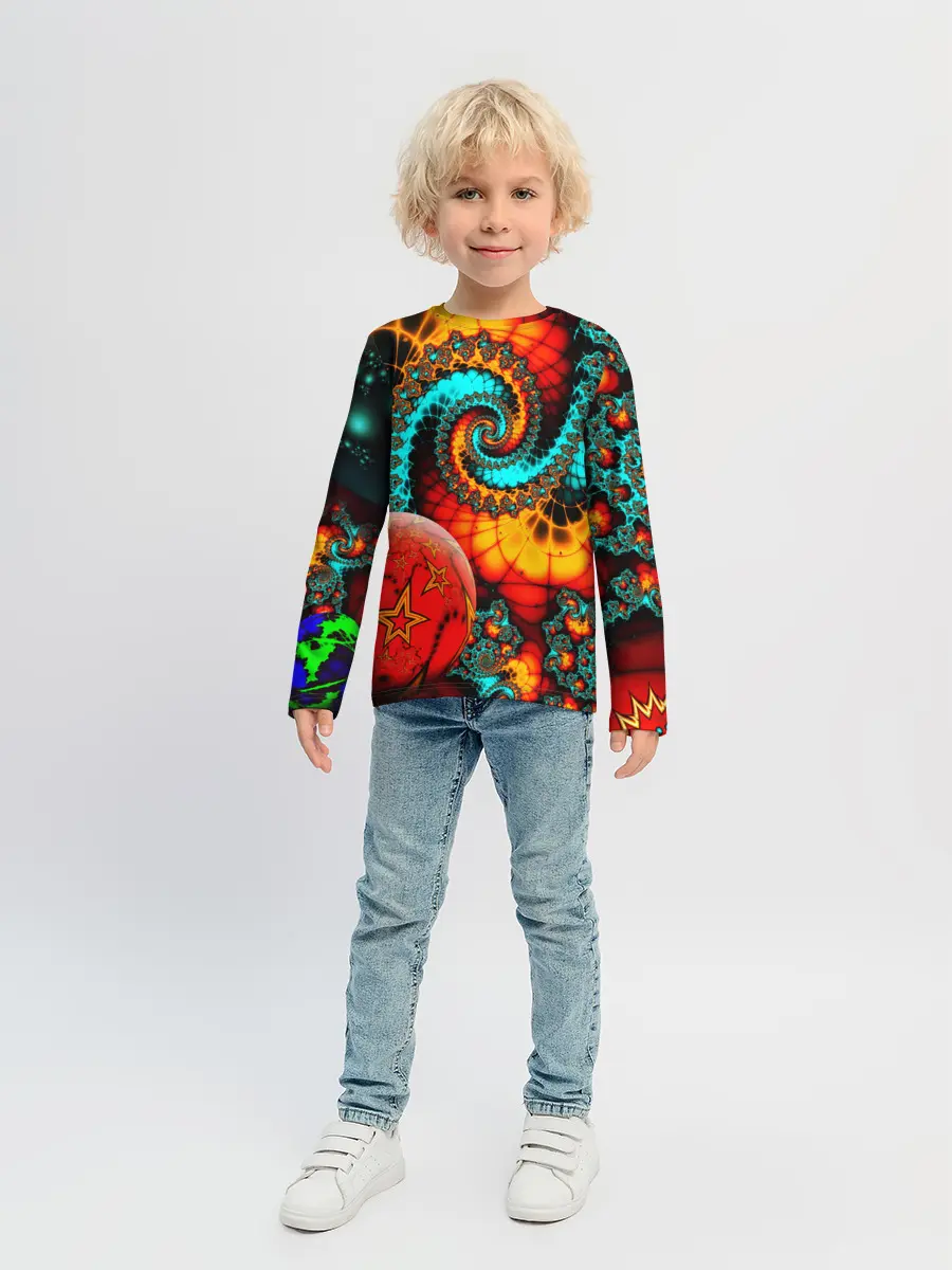 Детский лонгслив / СТОЛКНОВЕНИЕ ПЛАНЕТ