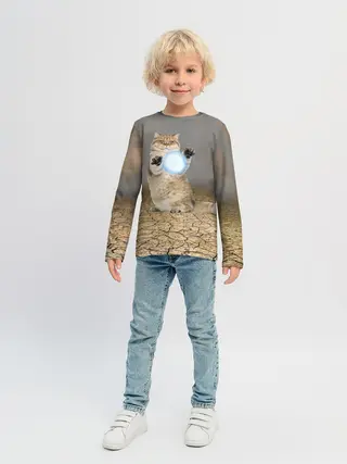 Детский лонгслив / Земляной кошак с расенганом