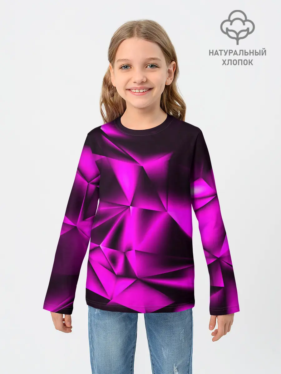 Детский лонгслив / НЕОНОВАЯ ТЕКСТУРА