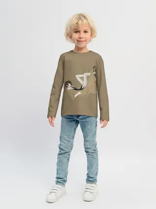 Детский лонгслив / Осаму на спине