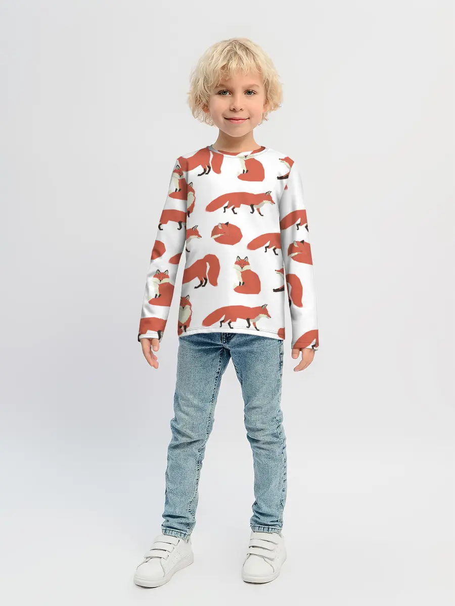 Детский лонгслив / Лисий хвост