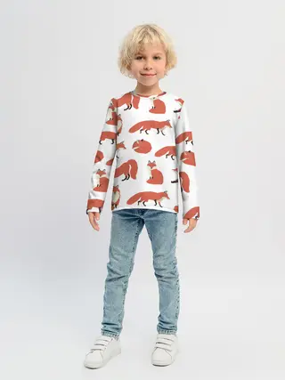 Детский лонгслив / Лисий хвост