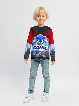 Детский лонгслив / Соник 2020