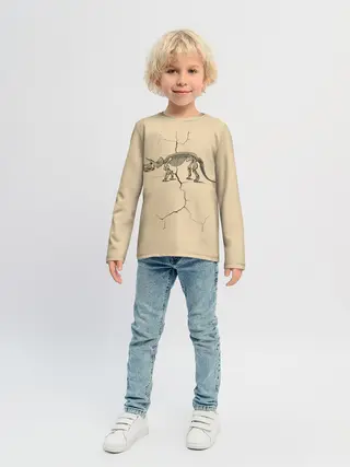 Детский лонгслив / Triceratops skeleton