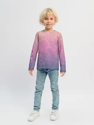 Детский лонгслив / Абстрактный узор