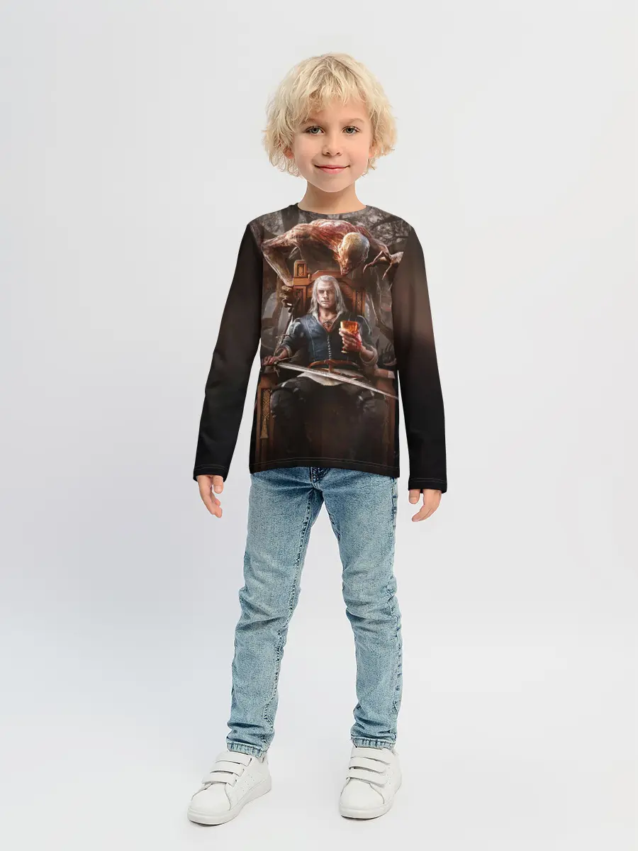 Детский лонгслив / КРОВЬ И ВЕДЬМАК