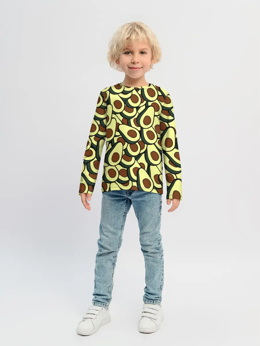 Детский лонгслив / Авокадо