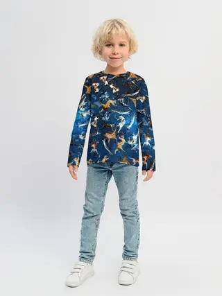 Детский лонгслив / Космические коты