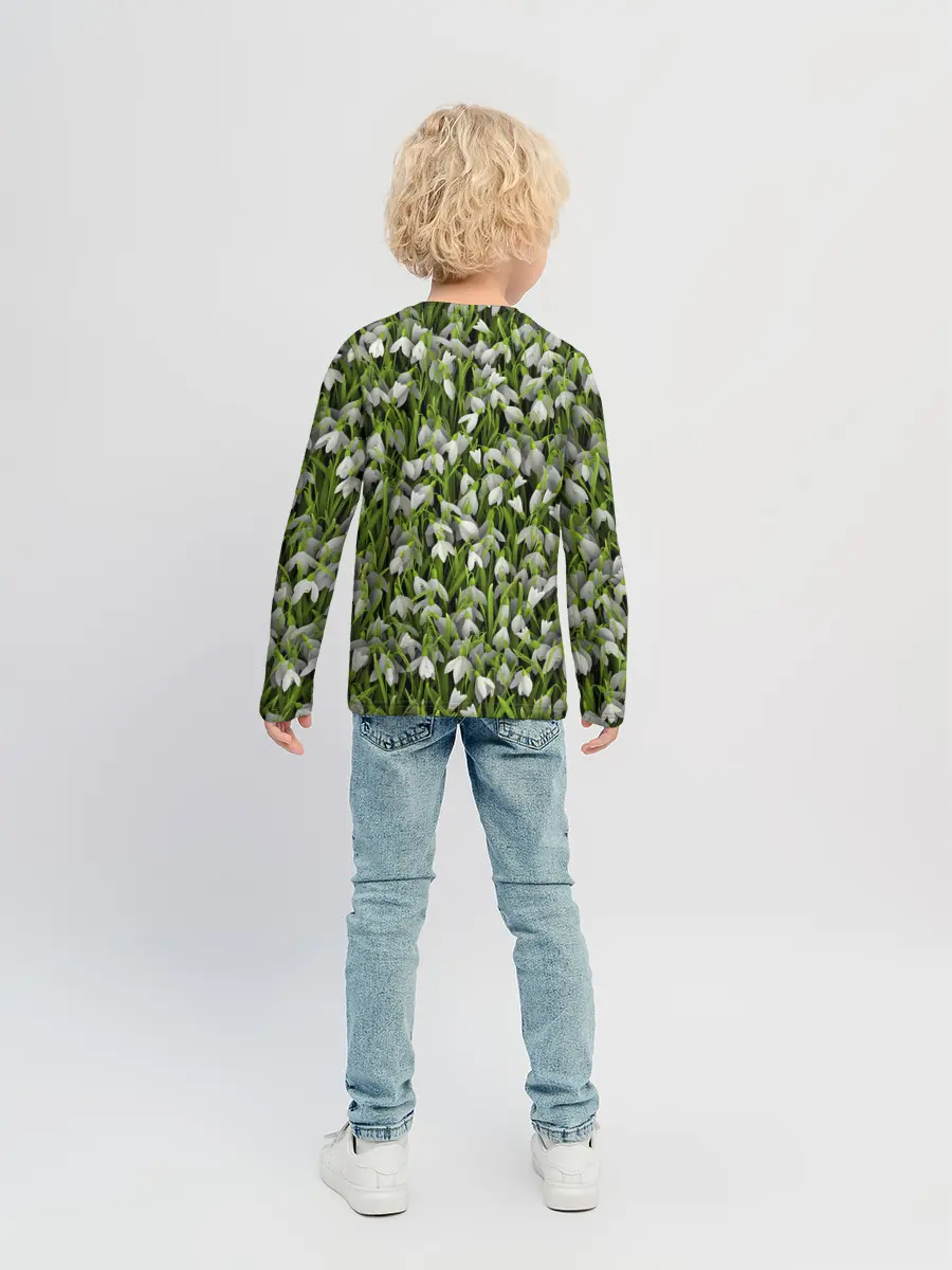 Детский лонгслив / Подснежники