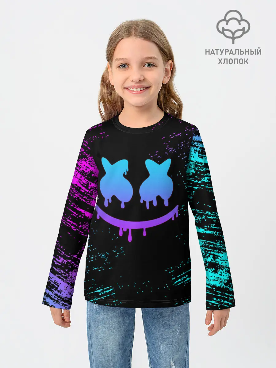 Детский лонгслив / Marshmello
