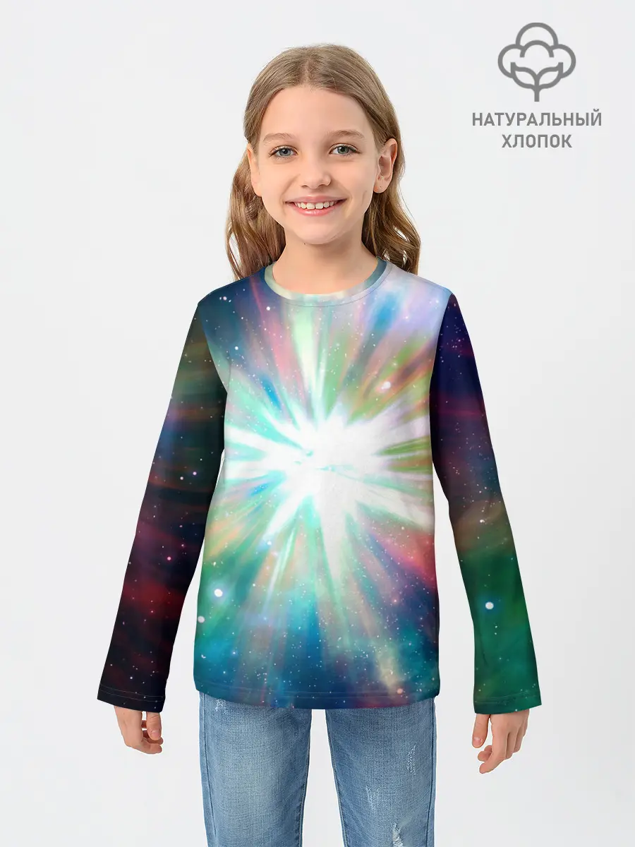 Детский лонгслив / Космическая вспышка