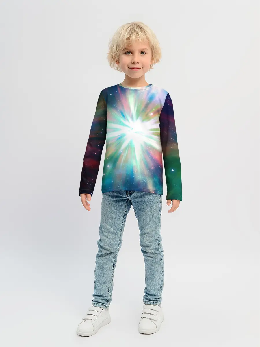 Детский лонгслив / Космическая вспышка