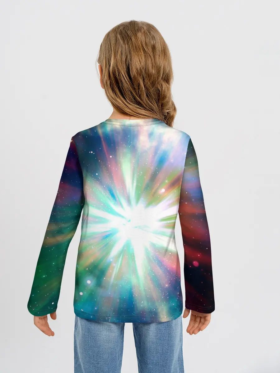 Детский лонгслив / Космическая вспышка