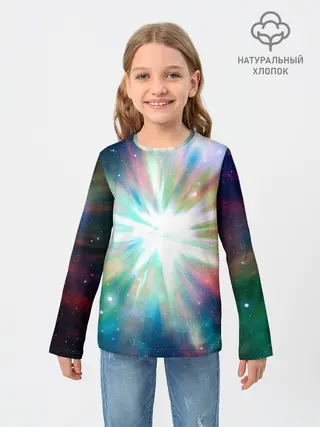Детский лонгслив / Космическая вспышка