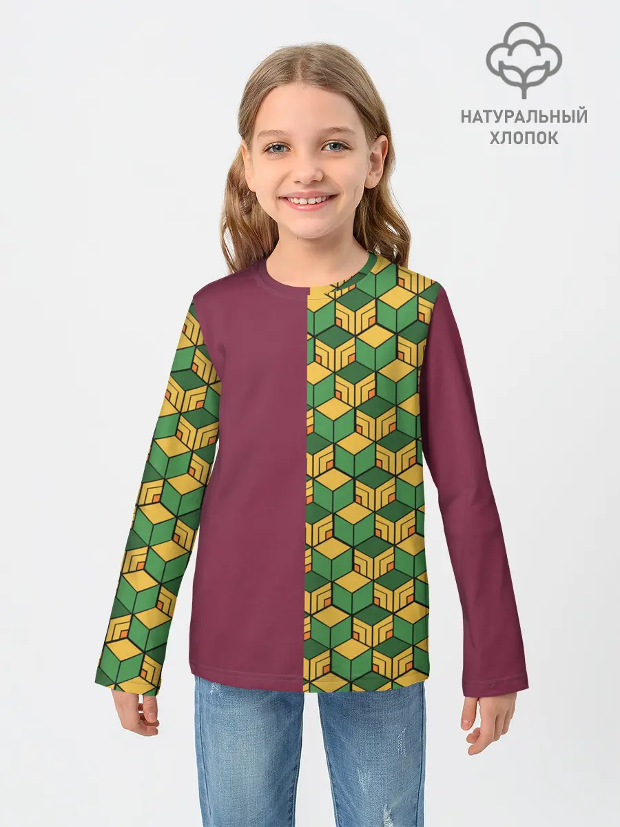 Детский лонгслив / ГИЮ ТОМИОКА / KIMETSU NO YAIBA