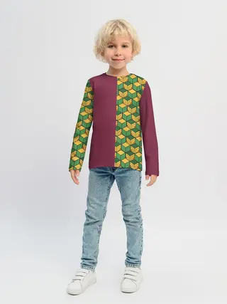 Детский лонгслив / ГИЮ ТОМИОКА / KIMETSU NO YAIBA