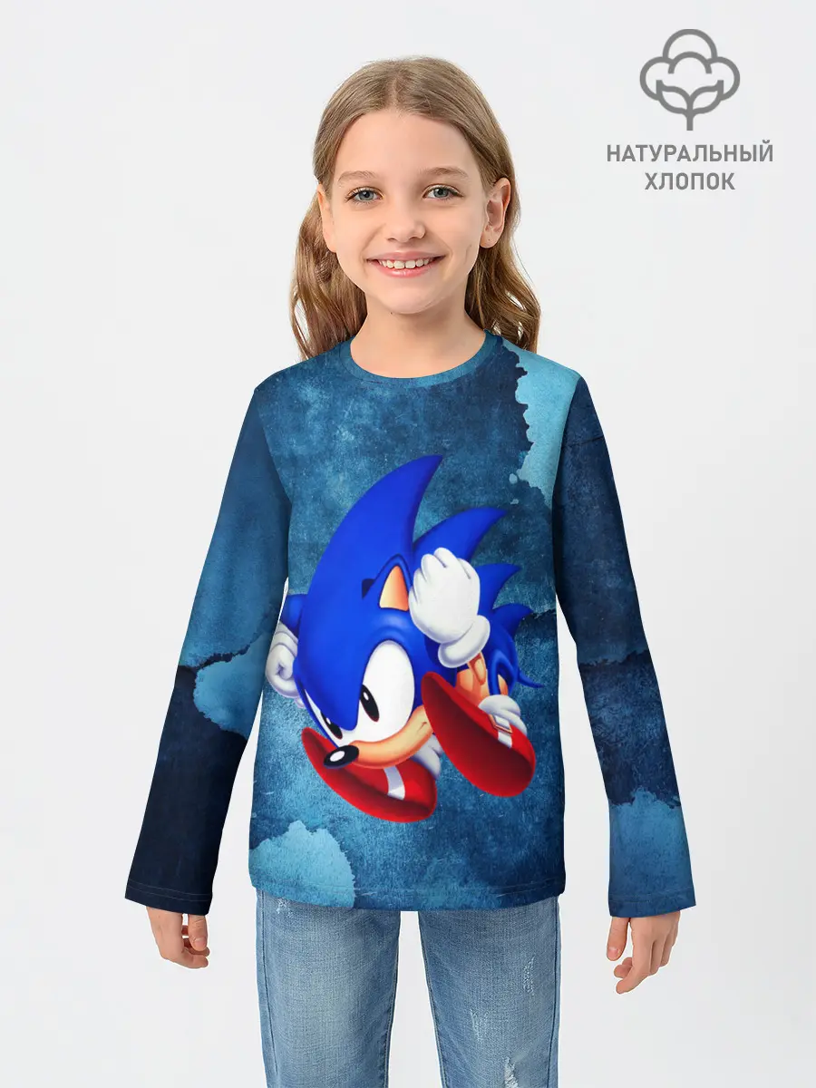 Детский лонгслив / sonic