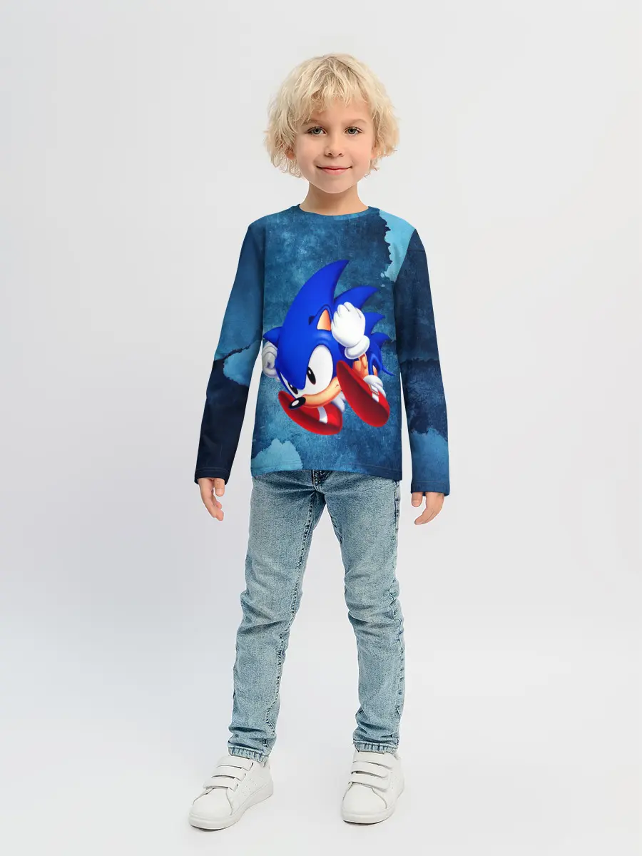 Детский лонгслив / sonic