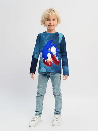 Детский лонгслив / sonic