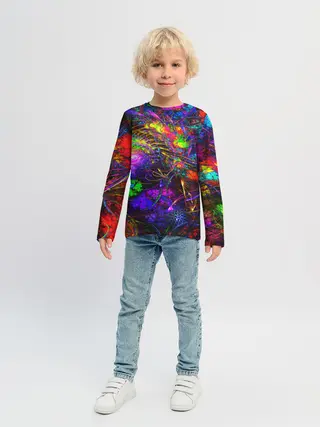 Детский лонгслив / НЕОНОВЫЕ КРАСКИ