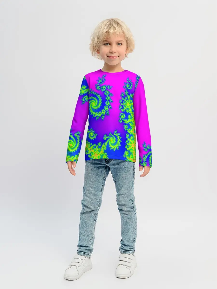 Детский лонгслив / КИСЛОТНЫЙ НЕОН