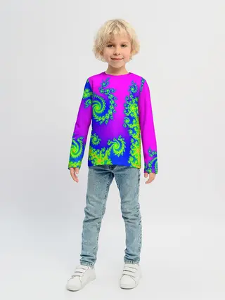 Детский лонгслив / КИСЛОТНЫЙ НЕОН