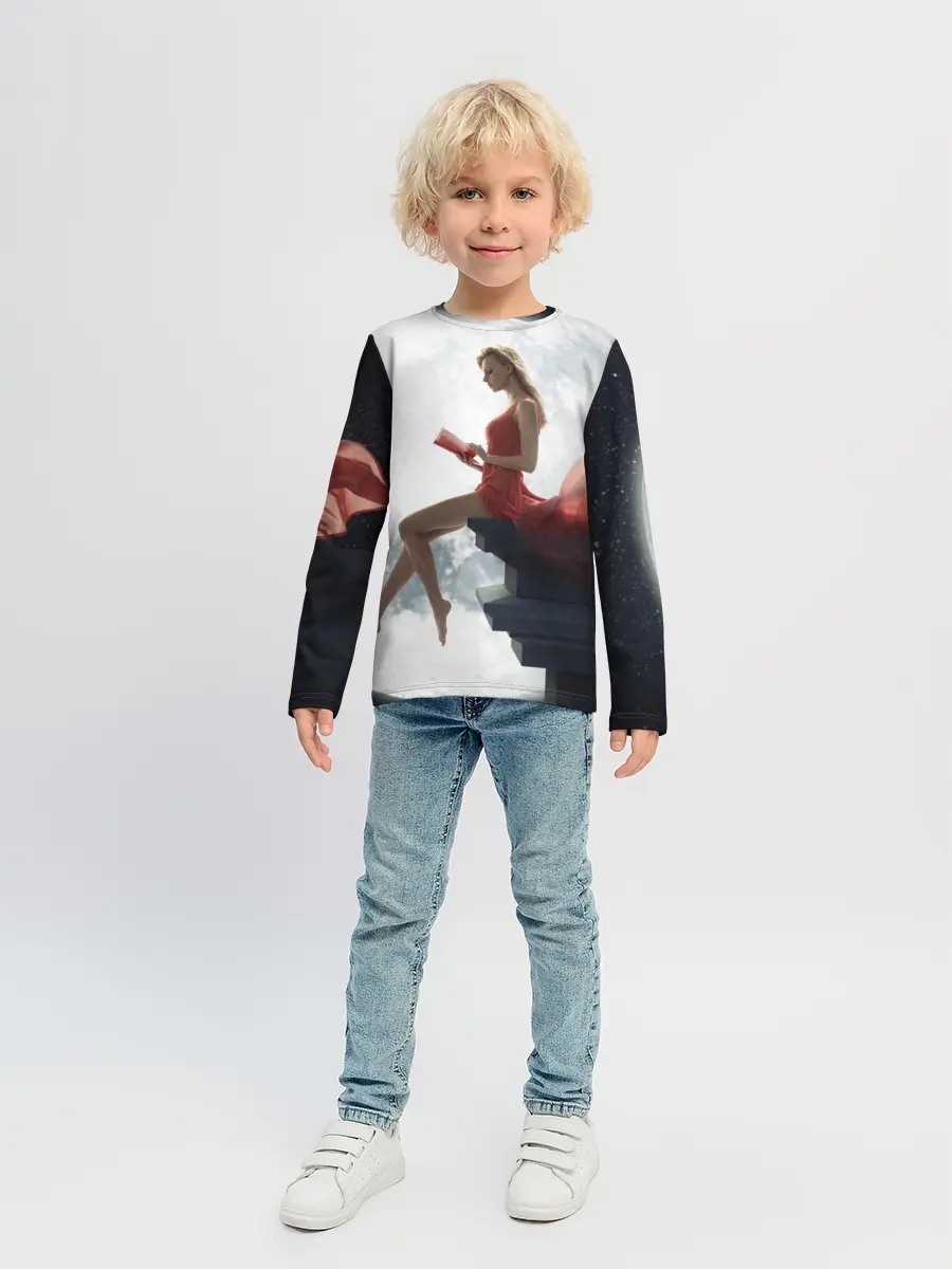 Детский лонгслив / На Луне