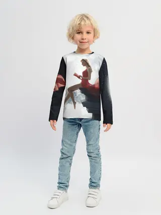 Детский лонгслив / На Луне