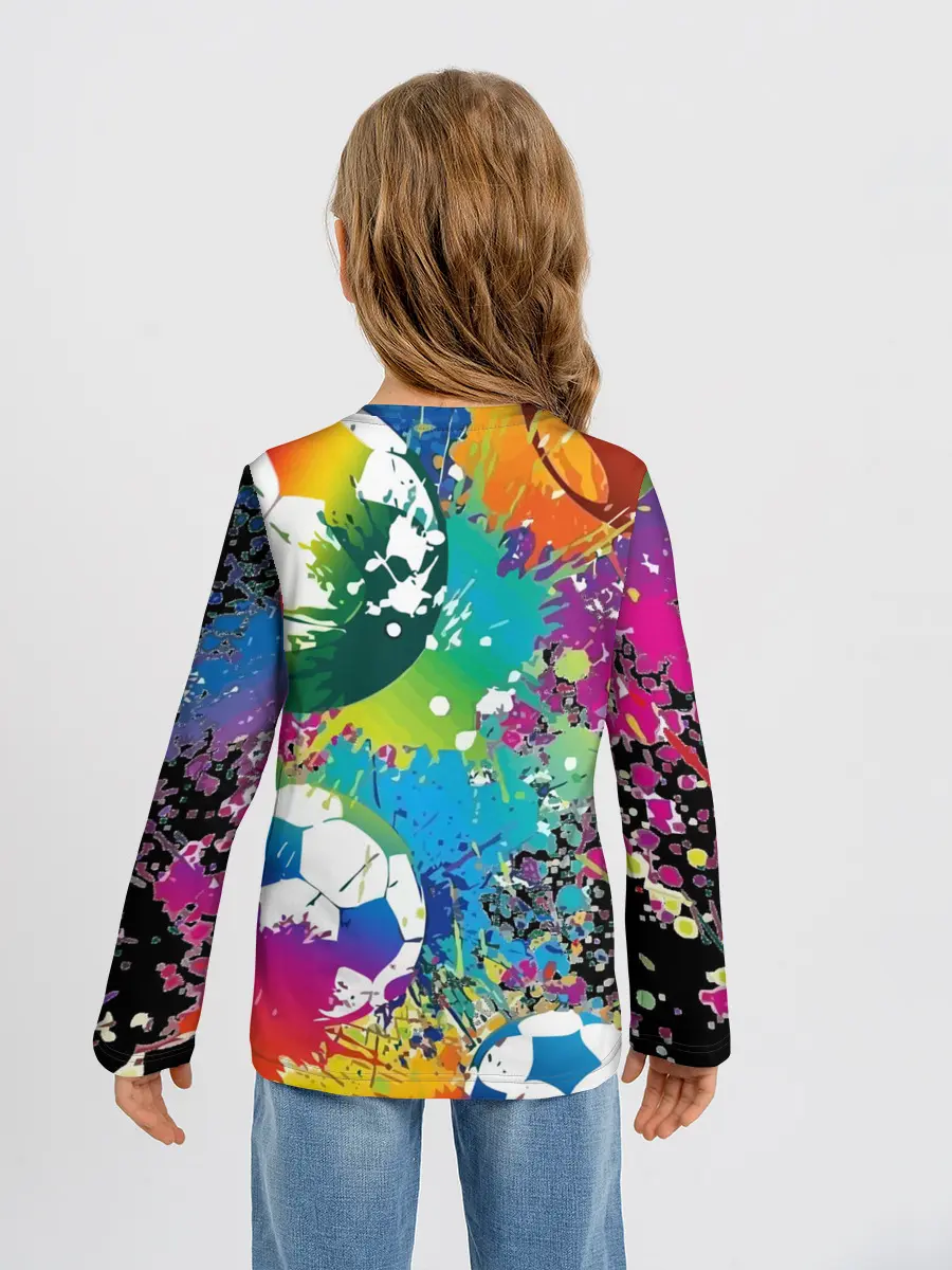 Детский лонгслив / Football Paints