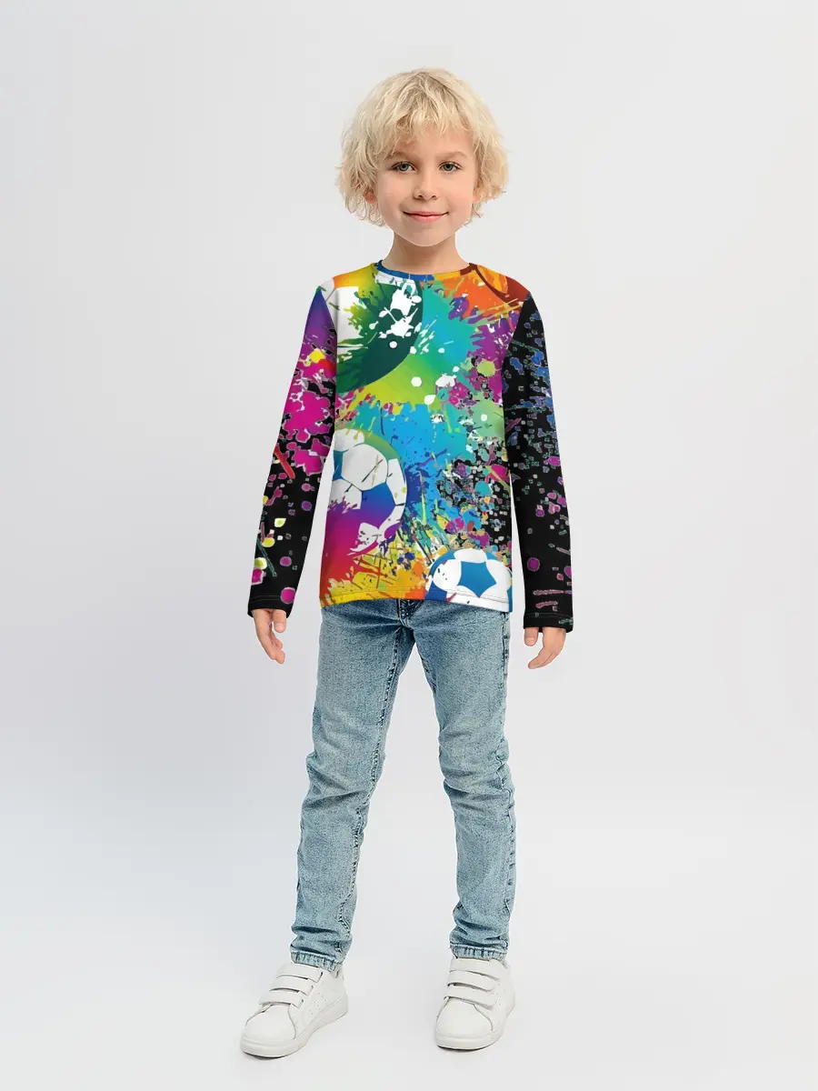 Детский лонгслив / Football Paints