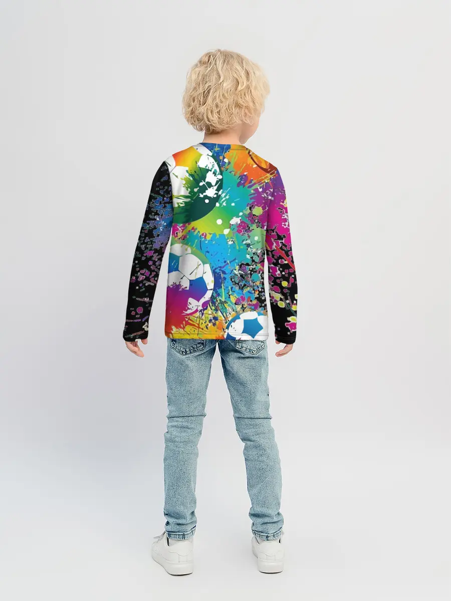 Детский лонгслив / Football Paints