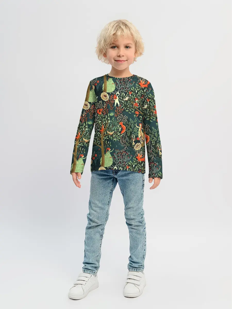 Детский лонгслив / Abstraction Pattern